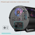 GAMEKM Genki Bomb Personality Gaming Internet Cafe Side Through Gaming Case USB 3.0 Water-cooled ...