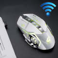 FREEDOM-WOLF X8 2400 DPI 6 Keys 2.4G Wireless Charging Silent Luminous Gaming Mechanical Mouse(Wh...
