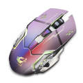 FREEDOM-WOLF X8 2400 DPI 6 Keys 2.4G Wireless Charging Silent Luminous Gaming Mechanical Mouse(Me...