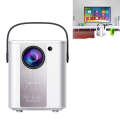 C500 Portable Mini LED Home HD Projector, Style:Basic Version(White)