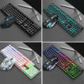 X-L SWAB GX50 Computer Manipulator Feel Wired Keyboard + Macro Programming Mouse, Color Black ...