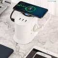 Mobile Phone Wireless Charging Socket Creative Smart USB Power Strip Multi-Function Desktop Verti...