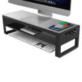 Vaydeer Metal Display Increase Rack Multifunctional Usb Wireless Laptop Screen Stand, Style:L-Wir...