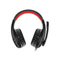 NUBWO U3 Computer Head-Mounted Gaming Subwoofer Headphone, Cable Length:1.6m(Black Red)