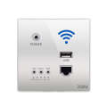 86 Type Through Wall AP Panel 300M Hotel Wall Relay Intelligent Wireless Socket Router With USB(S...