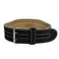 EADEN Cowhide Fitness Waist Protective Belt Squat Weightlifting Waist Support, Size:L(Black)