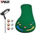 PGM GL002 Indoor Golf Putting Trainer Big Feet Mini Golf Practice Blanket with Putter and Balls, ...