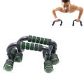 H-Shaped Push-Up Bracket Push-Up Fitness Equipment Home Indoor Chest Expansion Equipment(Black Gr...