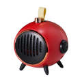 200W Mini Desktop Air Heater Plasma Purification Heater Little Sun,CN Plug( Red)