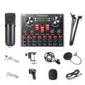 V8S Sound Card Mobile Phone Computer Anchor Live K Song Recording Microphone, Specification:V8S  ...