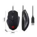 Inphic PW1 Game Mute Macro Definition Illuminated Wired Mouse, Cable Length: 1.5m(Black Game Vers...