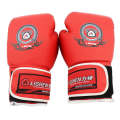 LISHEN Thickened Boxing Gloves Muay Thai Fighting Training Fitness Gloves(Black)