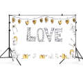 2.1m x 1.5m Valentines Day Photo Party Layout Props Photography Background Cloth(016)
