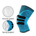 Enhanced Version Silicone Spring Support Knee Pads Knitted High Elastic Breathable Anti-Slip Prot...