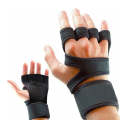 Half-Finger Sports Gloves Non-Slip Silicone Fitness Equipment Gloves Sports Compression Wristband...