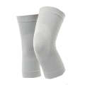 Thin Nylon Stockings Joint Warmth Sports Knee Pads, Specification: L (Gray)