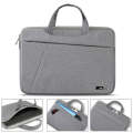 JRC MR30 Laptop Bag Waterproof Shock Absorbing Notebook Hand Inbound Bag, Size: 14 inch(Light Grey)