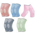 Sports Knee Pads Training Running Knee Thin Protective Cover, Specification: S(Pink Silicone Non-...