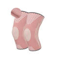 Sports Knee Pads Training Running Knee Thin Protective Cover, Specification: M(Pink Silicone Non-...