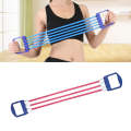 Three-tube TPE Wall Pulley Elastic Rope Home Fitness Equipment For Ladies And Children, Random Co...