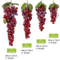 4 Bunches 36 Black Grapes Simulation Fruit Simulation Grapes PVC with Cream Grape Shoot Props