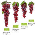 4 Bunches 36 Red Grapes Simulation Fruit Simulation Grapes PVC with Cream Grape Shoot Props