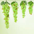 2 Bunches 110 Green Grapes Simulation Fruit Simulation Grapes PVC with Cream Grape Shoot Props