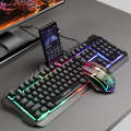 LIMEIDE T21 104Keys Wired Gaming Backlit Computer Manipulator Keyboard and Mouse Set, Cable Lengt...