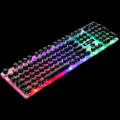 LIMEIDE GTX300 104 Keys Retro Round Key Cap USB Wired Mouse Keyboard, Cable Length: 1.4m, Colour:...