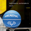 MILACHIC Rubber Material Wear-Resistant Basketball(8403 Number 4 (Red Yellow Blue))