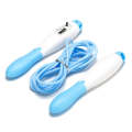 Adjustable Mechanical Counting PVC Skipping Rope Fitness Sports Equipment, Length: 3m(Blue White)