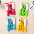 Adjustable Mechanical Counting PVC Skipping Rope Fitness Sports Equipment, Length: 3m(Green White)