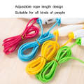 Adjustable Mechanical Counting PVC Skipping Rope Fitness Sports Equipment, Length: 3m(Yellow White)
