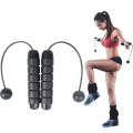 Indoor Ropeless Skipping Fitness Exercise Weight Rope(Black)