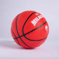 MILACHIC Number 1 Mini Rubber Hollow Glue Stretch Training Basketball(Red)