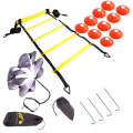 23 In 1 Football Training Agility Ladder + Logo Disc + Drag Umbrella Set(Orange)