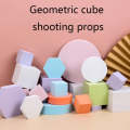 8 PCS Geometric Cube Photo Props Decorative Ornaments Photography Platform, Colour: Large White C...