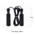 2.8m Special Foam Skipping Rope For Student Exams Outdoor Fitness Skipping Rope(Black)