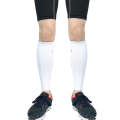 1 Pair Sports Breathable Compression Calf Sleeves Riding Running Protective Gear, Spec: L (White)
