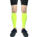 1 Pair Sports Breathable Compression Calf Sleeves Riding Running Protective Gear, Spec: M (Fluore...