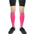1 Pair Sports Breathable Compression Calf Sleeves Riding Running Protective Gear, Spec: M (Rose Red)