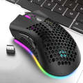 K-Snake BM600 1600 DPI 7-keys Hollow Lightweight Wireless Charging RGB Colorful Gaming Mouse(Wire...