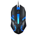 2 PCS T-WOLF V1 USB Interface 3-Buttons 1200 DPI Wired Mouse 7-Color Backlit Gaming Mouse, Cable ...