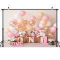2.1m X 1.5m One Year Old Birthday Photography Background Party Decoration Hanging Cloth(576)