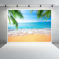 2.1m X 1.5m Coconut Tree Sea View Photography Cloth