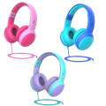 Gorsun GS-E61V Children Headphones Wired Student Cat Ear Detachable Folding Learning Headphones(B...
