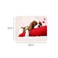 6 PCS Non-Slip Mouse Pad Thick Rubber Mouse Pad, Size: 21 X 26cm(Beautiful Red Heart)