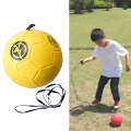 Children Training Football with Detachable Rope(No. 3 Gore Pattern Yellow)