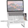 A23 Foldable Notebook Stand With 10-Speed Adjustment Computer Cooling Lifting Stand, Colour:  Det...