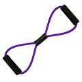 2 PCS Yoga Supplies 8-Word Tension Rope Tier Force Training To Make Chest Tube(Monochrome Purple)